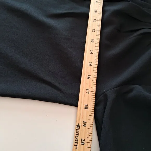 J.Crew Black Pleated Blouse Button Detail Minimalist Chic Top - Picture 5 of 9